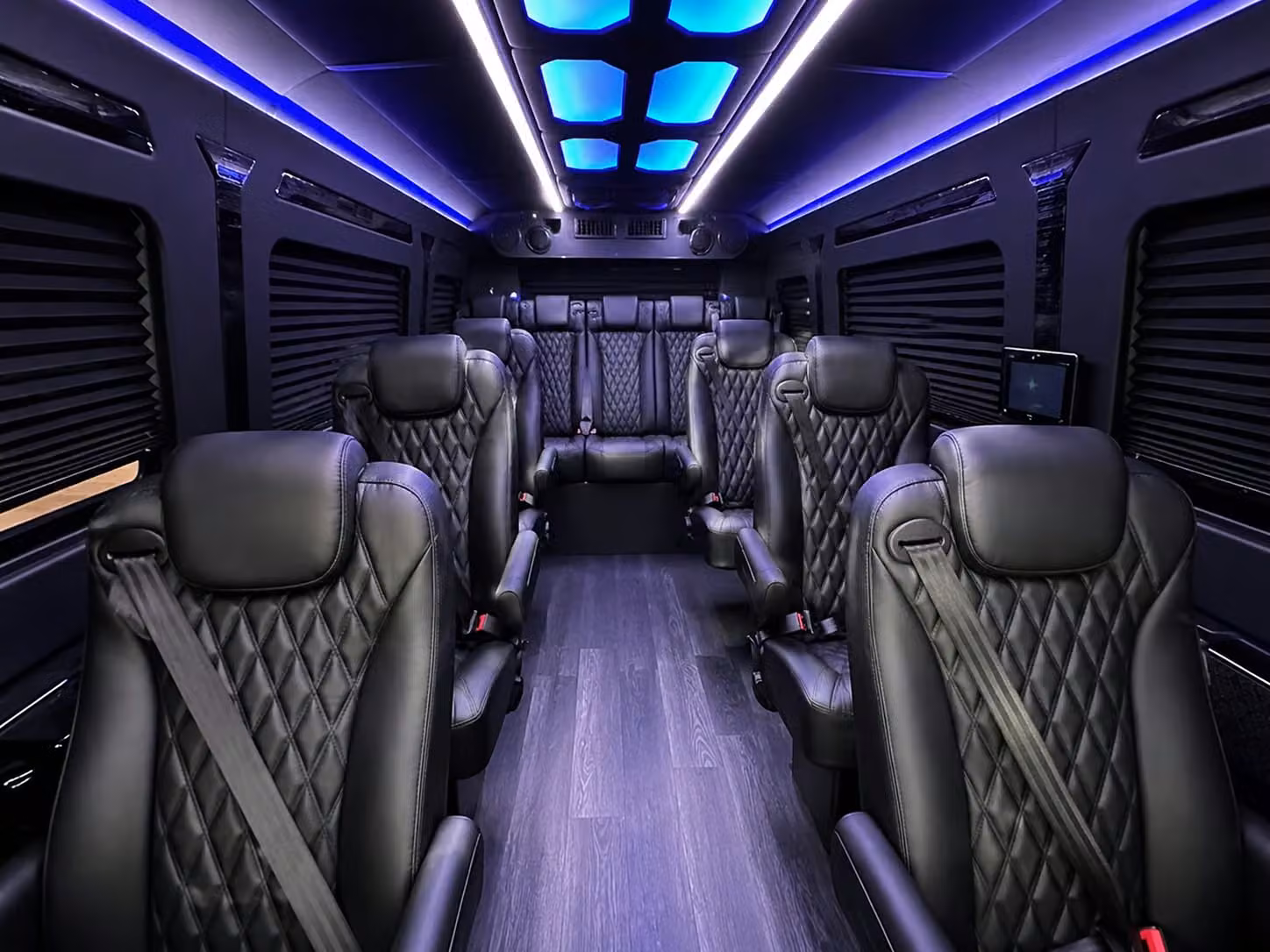 sprinter van with driver inside